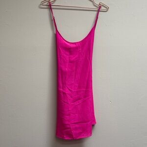 Flowy Pink Slip Dress
